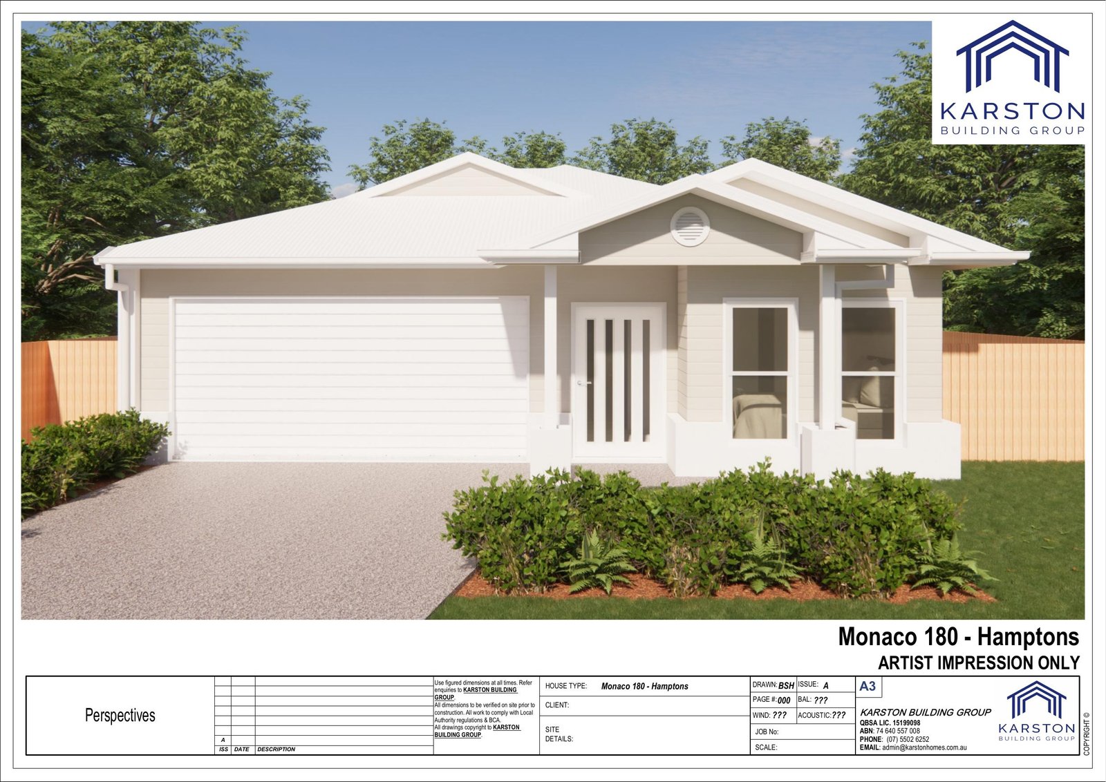 Monaco 180 Hamptons — Lot 710, Sage Estate, Burpengary (Owner-Occupier Only)