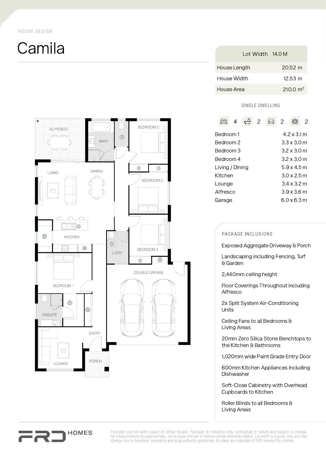 page-02 Ridgeline Hamptons 210 — Lot 170, Yarrabilba