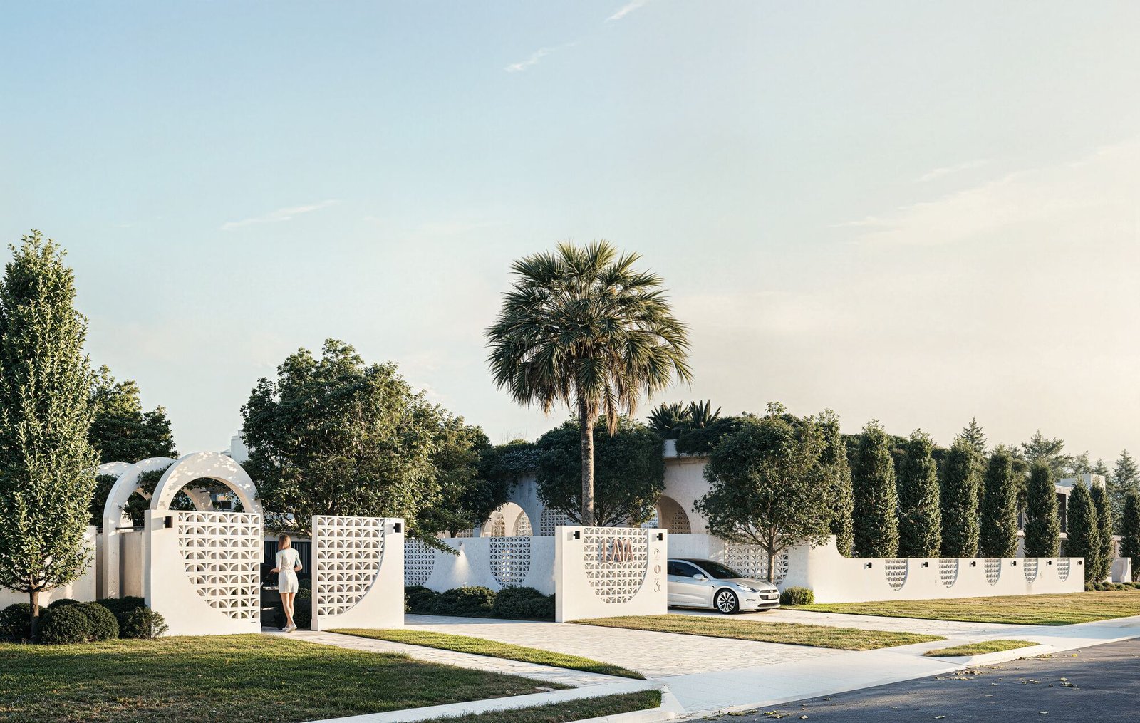 Gated entry approach to LAYA Residences, Taigum - artist impression