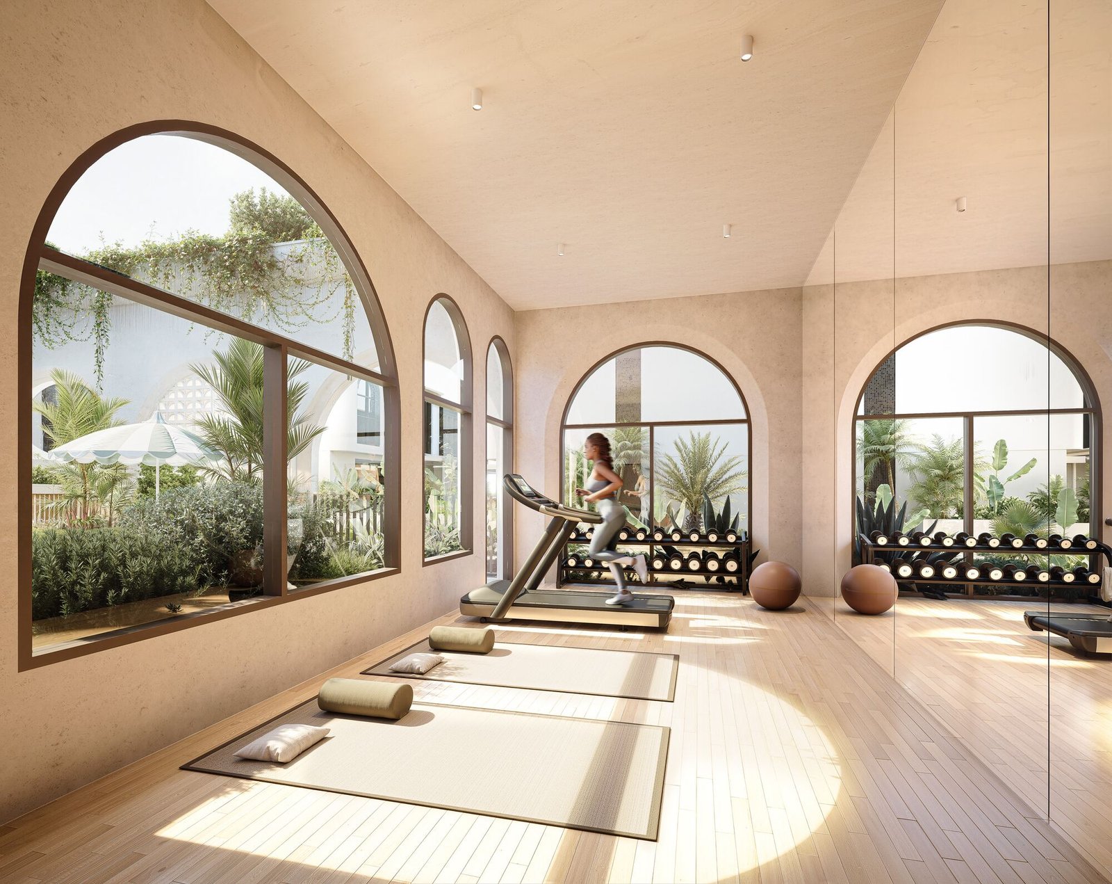 Solace Club gym - artist impression