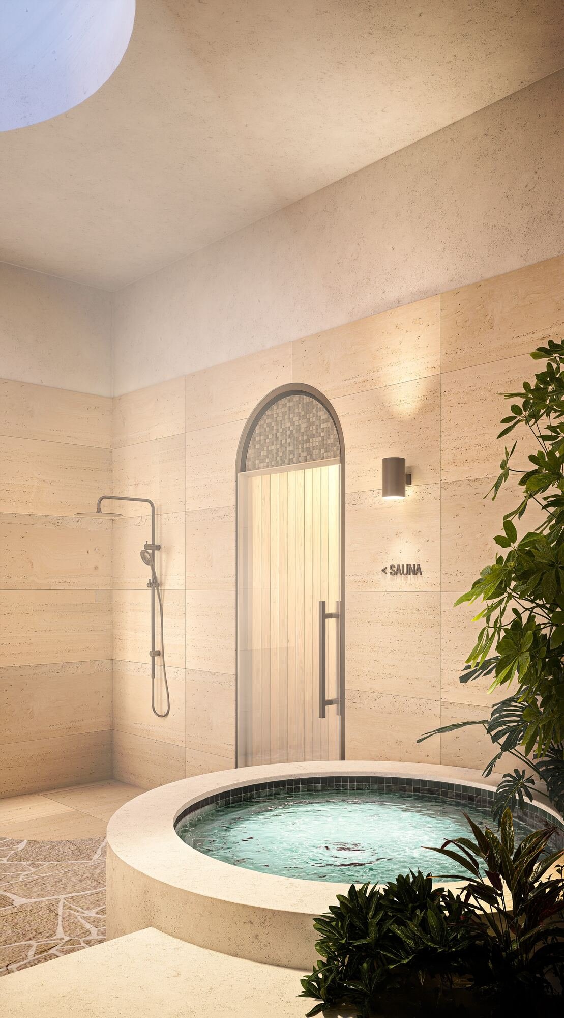 Solace Club plunge pool - artist impression